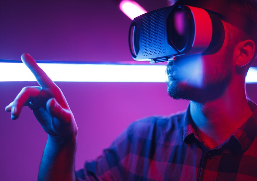 animaciones casco de realidad virtual