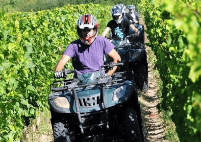 quad touring toulouse vineyard