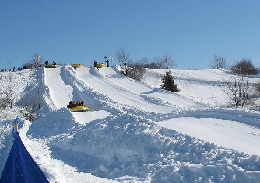 actividades originales en la nieve rafting en la nieve