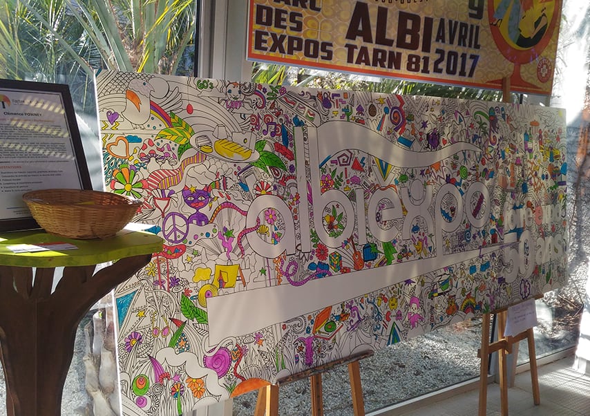 fresque participative toile