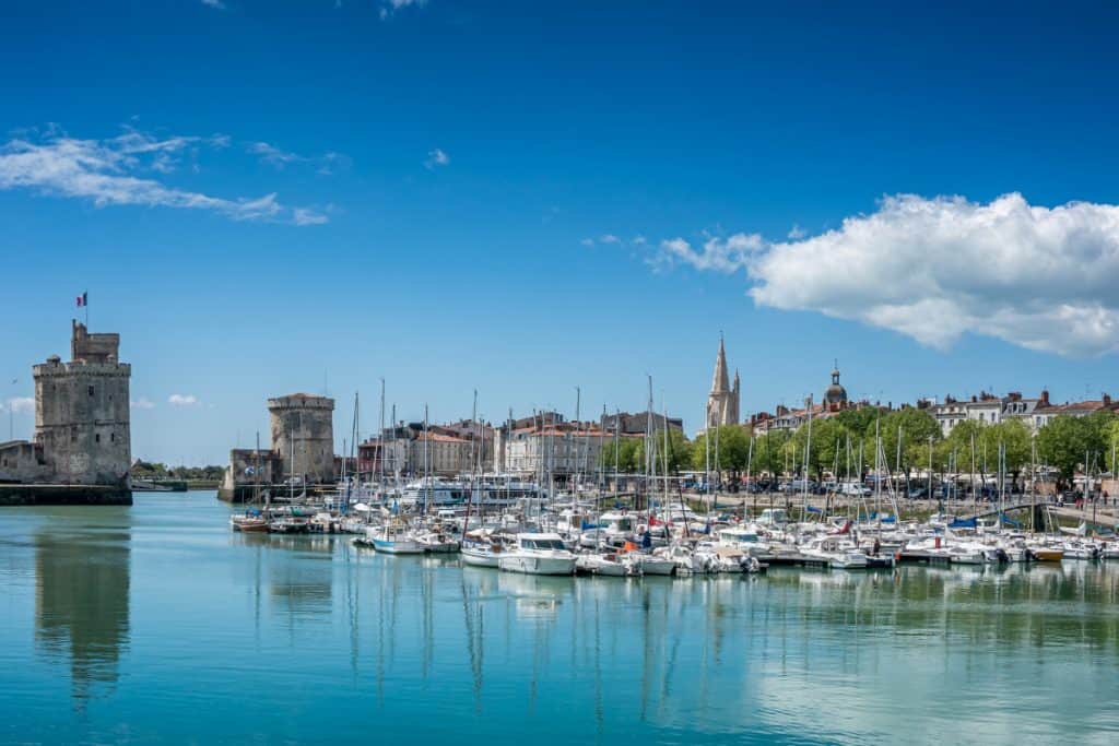 Vista del puerto viejo de La Rochelle