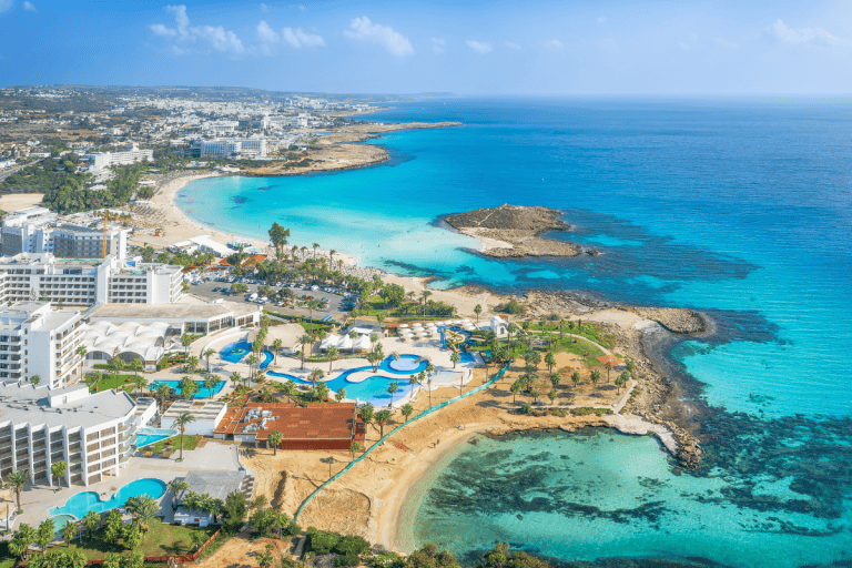 Vue aérienne de la ville de Chypre