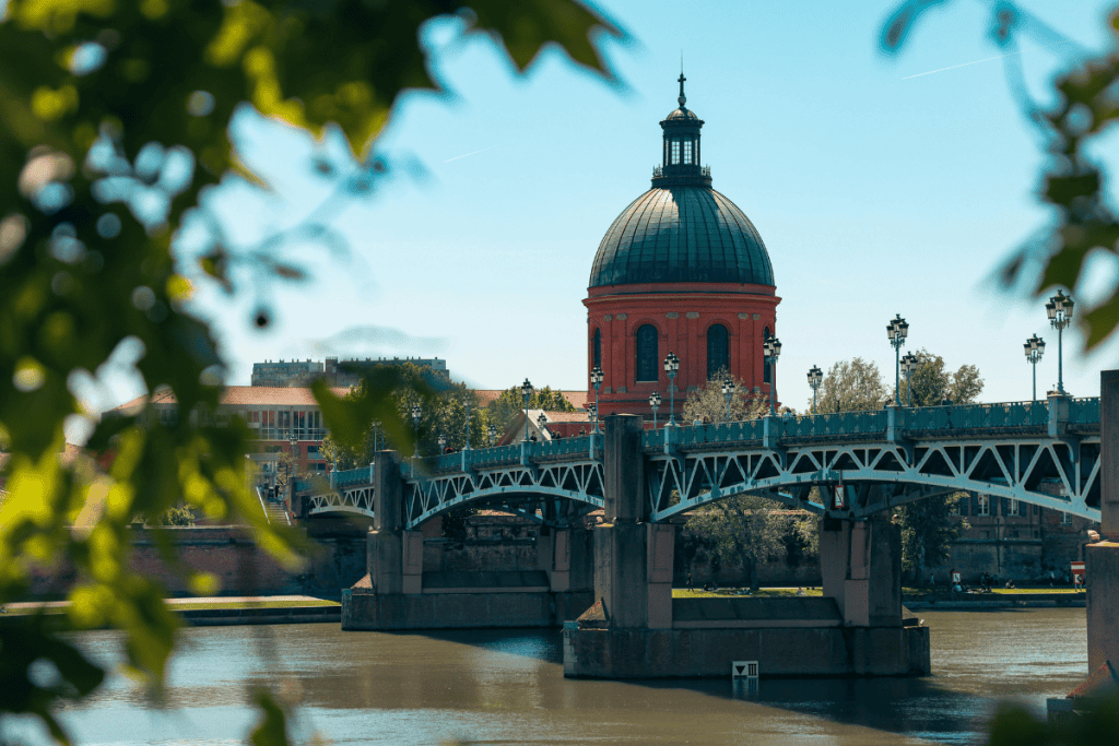 Vue aérienne de la ville de Toulouse