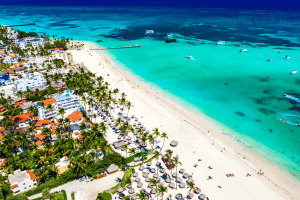 Vue aérienne en République dominicaine