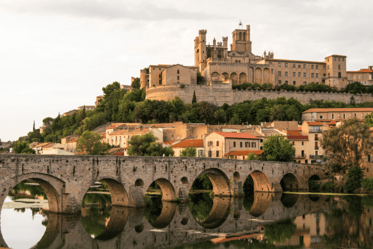 Vue aérienne sur la ville de Béziers