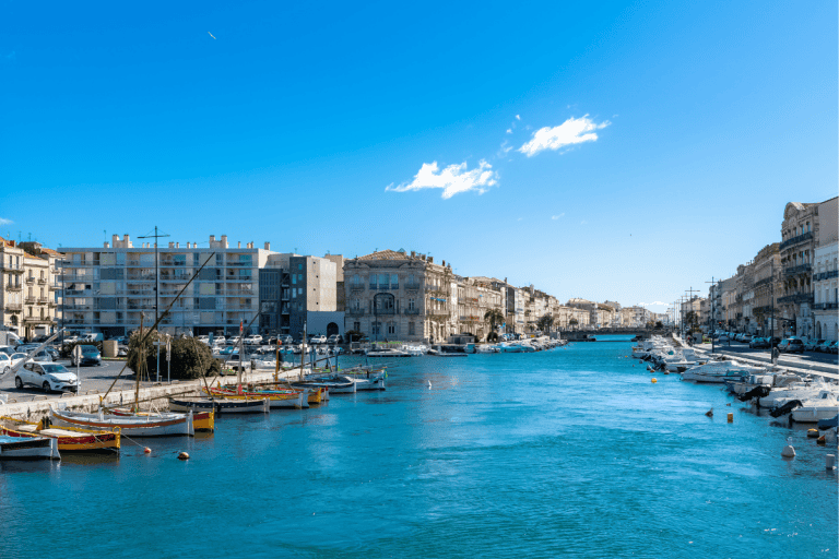Vue panoramique sur le centre ville de Sète