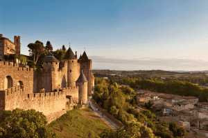 Vue sur la cité médiévale de Carcassonne