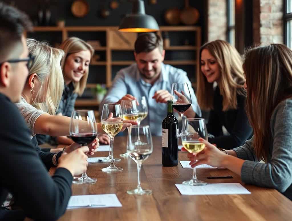Team building autour du vin avec dégustation.